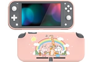 PlayVital Cover Protettiva Custodia per Nintendo Switch Lite Copertura Morbida TPU Case per NS Switch Lite Console-Festa degli Animali