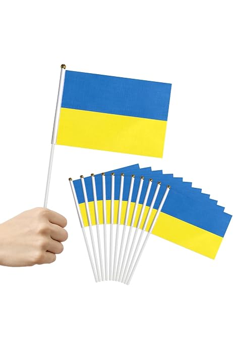 Épinglette Ukraine En Métal émaillé - Broche Drapeau Pour Sac, Vêtement, Décoration, Collection