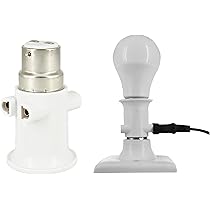 Aexit 10st B22 Till E14 Extender Adapter Converter Lamplampa Sockelhållare Vit(10pcs B22 à E14 Extender Adaptateur Convertisseur Ampoule Douille Support Blanc