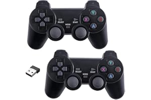 Lubudup Gamepad per PC, Controller di Gioco Wireless 2.4G per PC con USB, per Win 98 / Me / 2000 / XP/Vista / W7 / W8, Android TV Box