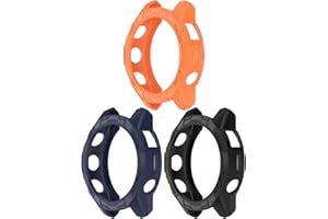 Chofit Etui kompatybilne z Garmin Epix Pro Gen 2 51 mm/Fenix 7X Pro, etui ochronne z TPU, ramka zegarka, osłona do Fenix 7X Pro/Epix Pro Gen 2 51 mm (czarne + niebieskie + pomarańczowe)