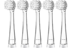 ‎TEETECK 5er Kinder Ersatzbürsten für Seago SG513/SG977/SG2139/DT-BB1/DT-K6/K3, Seago Kinder Elektrische Zahnbürste Aufsteckbürsten Weich