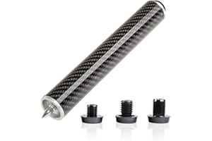 ‎KONLLEN KONLLEN Pool Cue Extension with 3 Bumpers Carbon Fiber Billiard Extension Billiard Accessories for Mezz Predator ZOKUE Jflowers Cue (Carbon Fiber)