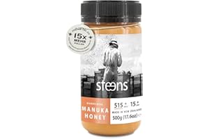 Steens Manuka Honey MGO 515+ - 500 g Pure Raw 100% Certified UMF 15+ Manuka Honey - Bottled and Sealed in New Zealand