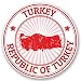 Produktbild 2 x Türkei Vinyl Aufkleber Aufkleber Laptop Reise Gepäck Auto Ipad Schild Fun # 5401 - 10cm/100mm Wide