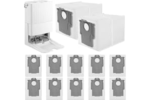 12 stycken dammpåsar för Roborock S8 MaxV Ultra/S8 Max Ultra/Q Qrevo S/Qrevo Pro