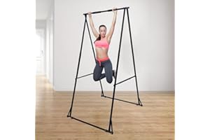 Shiyinge Adjustable Swing Rahmen Sandbag Holder Yoga Rack Support Bewegliche HäNgematte Verstellbare UnterstüTzung Fitness BoxsackstäNder Freistehende Boxstation Schwarz Tragkraft Bis 130Kg