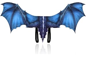 ZeiLaBang Kakadi Set di maschere per Halloween con ali di drago, aquilone, maschera con aquilone, costume per bambini, adulti, dinosauro, per maschera, Halloween, feste, carnevale