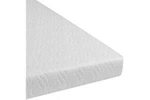 Brillars Thick Cot Bed Mattress 160x80 cm - Extra Breathable Baby Toddler Foam Hypoallergenic Quilted Zip Removable White Cover (160 x 80 x 13 CM)