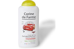 Corine de Farme - Gel Douche Extra-Doux Cars Disney - Gel Lavant 2-En-1 Corps et Cheveux pour Enfant - Formule Peau Sensible, Clean Beauty, ne Pique pas les Yeux - Flacon Recyclable 300ml