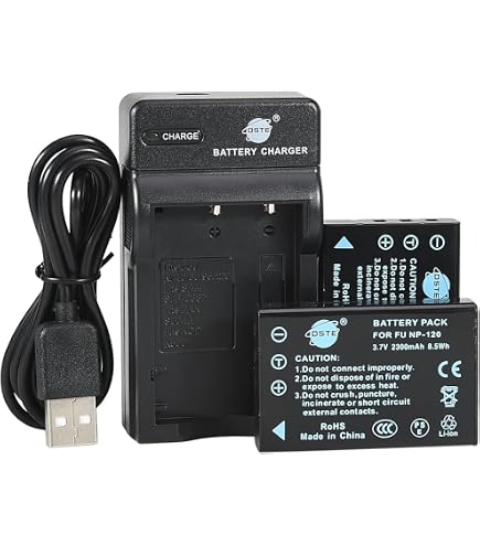 Vhbw 3x Batteria Al Litio Per Fotocamera Casio Exilim Serie EX – 550mAh, 3.6V, Sostituisce NP-120