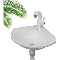Lavabo Angolare In Ceramica 46x31 Cm - Per Bagni Piccoli E Bagno Ospiti Con Montaggio A Parete - Foto 5