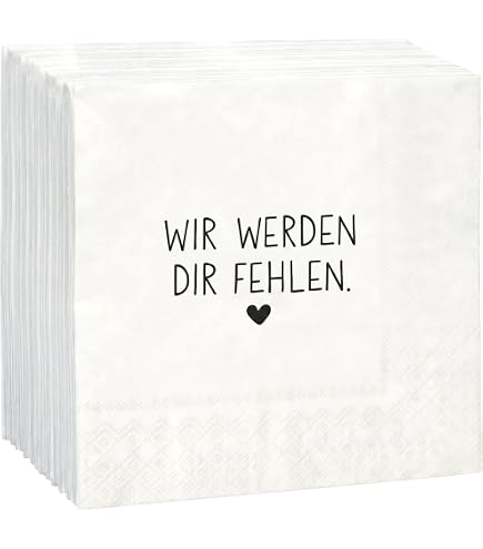 Kotkiddy 40 Feestservetten – 'We Will Miss You' – Zwart En Goud – 33x33 Cm – Voor Pensioenfeest, Afscheidsfeest Of Jubileum – Hoogwaardig Absorberend Papier