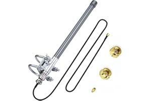 Bingfu 868 MHz Antena Lora Antena LoRaWAN Fibra Vidrio de 3dBi para Exteriores N-Macho para RAK HNT Bobcat Helium Hotspot Miner + 1m N-Hembra a RPSMA Macho Cable de Extensión