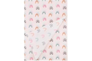 BEKECIDI Bekeco Di 50 Fogli di Carta Velina Arcobaleno, 13,7 x 19,6 Pollici Carta da Regalo Arcobaleno Colorata Carina, Carta Velina Sfusa per Confezionare Regali Compleanno Festival Nozze DIY Artigianato (A)