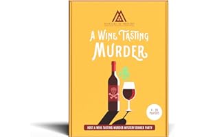 MASTERS OF MYSTERY Replay-able A Wine Tasting Themed Murder Mystery Game Kit English 4-20 Players