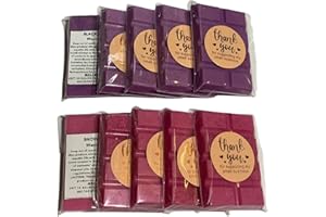 MELTSONFIRE Wax Melts 10 x Snap Bars Perfume Bundle Handmade UK (5 x Snow Faries, 5 x Black Opium 25g Each) Scented Soy Wax Melts Vegan Friendly