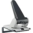 Leitz 51800195 Heavy Duty Hole Punch, 65 Sheets, Guide Bar with Format Markings, Metal, 51800095 - Black