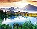 Produktbild Fototapete MOUNTAIN LAKE-(366p)-Größe 350x260cm in 7 Bahnen-Inkl. Kleister-PREMIUM-Photo-Tapete XXL Foto-Mural Bild Poster Bäume Paris London City Insel Skyline Amerika USA Rosen Japan Italien