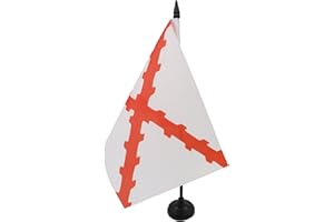 AZ FLAG Bandera de Mesa del DUCADO DE BORGOÑA 21x14cm - BANDERINA de DESPACHO DUCHÉ DE Bourgogne - Francia 14 x 21 cm