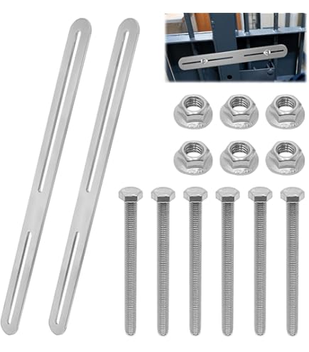 2 Set Fissaggio Cassetta Postale Per Recinzione - Staffe Acciaio Inox 215 Mm, Argento - Foto 5