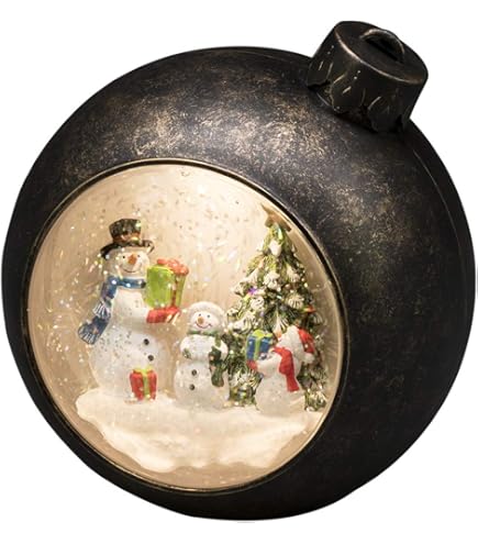 Lanterna Magica Natale Konstsmide Con Neve E Babbo Natale - LED, 22cm, Effetto Neve Che Cade - Decorazione Invernale - Foto 7