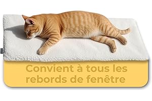 PiuPet Couverture Auto-chauffante pour Chat pour Le Rebord de la fenêtre
