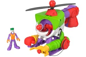 FISHER-PRICE Imaginext DC Super Friends Preschool Toy The Joker Robo Copter Robot (10 inch Tall) & Helicopter with Figure for Ages 3+ Years, HMV09