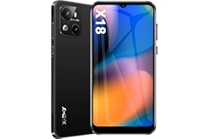 XGODY Handy Ohne Vertrag X18, Smartphone Günstig 4G Android 10 Neu Handy mit 4000mAh und 6.3'' Display,2GB+16GB 256GB Erweiterbar, Dual SIM Quad Core, 8MP+5MP, Face ID GPS Handy(Schwarz)