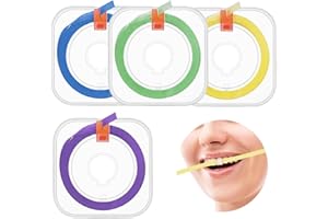 KLINNA 4 Bände Zahn Schleifpapier für Zwischenräume, Professionelles Dental Polierstreifen Set zum Polieren von Zähnen und Entfernen von Verfärbungen, Grob, Mittel, Fein, 4mm x 6m