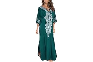 L-Peach Femmes Plage Caftan Surdimensionné Chemise de Nuit Bohomian Kimono Vêtements de Nuit Biniki Couverture Ups Sarong Paréo