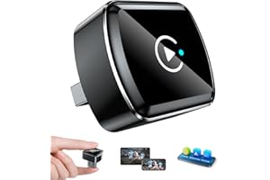 LAMTTO 3 in 1 Mirror Link Adattatore Carplay Android Auto Wireless con Ultra Mini, USB-C/A, Plug and Play, Doppio WiFi 2,4/5 GHz, Bluetooth 5.0, Nessuna Latenza, Supporta iOS 10+/Android 11+