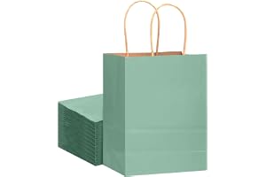 Gcardist Set med 16 stora kraftpåsar i ljusblått med handtag - 33 x 26 x 13 cm - Presentpåsar - Enfärgad (13 x 10 x 5 tum, st