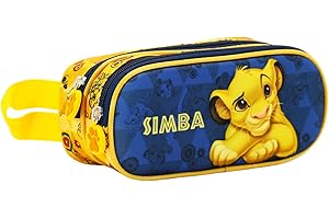 Disney Lion King Simba Rest-3D Double Pencil Case, Dark Blue