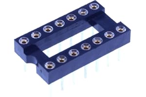 HUABAN 5 pièce DIP-14 DIP14 Type de soudure d'adaptateur de prise d'essai d'IC de largeur 10mm de lancement de broche ronde 2.54mm