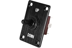 ARAMOX El panel del interruptor de palanca de la aleaci¨®n de aluminio, interruptor de palanca del panel de control del molinete 12V para el barco del yate