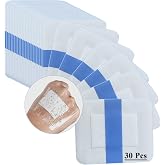 NELLHOMY 30 Pieces Adhesive Wound Bandages, 6 x 7 cm Waterproof Adhesive Bandage, Healing Plasters for Shower, Swimming and W
