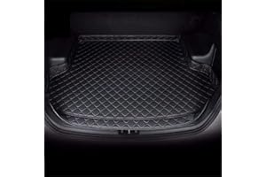SZFCL Coche Alfombrillas Maletero para MG HS 2018-2022 2023 2024 2025 Gasoline, Impermeable Antideslizante Cuero Funda Maletero Protector Accesorios,Black-1