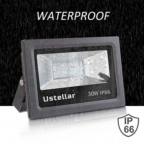 Ustellar 2er RGB 30W LED Fluter Mit Fernbedienung Stecker 16 Farben und 4 Modi, IP66 Wasserdicht LED Flutlicht, Garten Stimmungslichter - 6