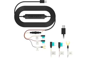 Hikvision C6PRO Buckline, Micro Hardwire-Kit, 12.5ft/3.8 Meter Auto-Ladekabel-Kabel, Parküberwachung mit Unterspannungsschutz, für Dashcam 24Std. Parkmodus