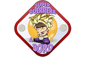 STAMPATS Cartel bebé a bordo parodia super guerrera a bord en català