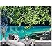 Produktbild MSyikU Seidenwandbild Tapeten 3D Wandbilder für Wände 3D Fototapete Blue Lake Naturlandschaft TV Hintergrund Wand Dekoration Wohnzimmer,140cmx70cm