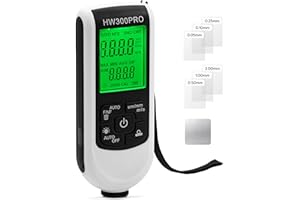 Tolesum Digitales Schichtdickenmessgerät, Lackmessgerät Auto mit Tragbarem Seil,0-2000 um Lackdickenmessgerät,Auto-Lackschichtdickenmessgerät für Gebrauchtwagenkäufer