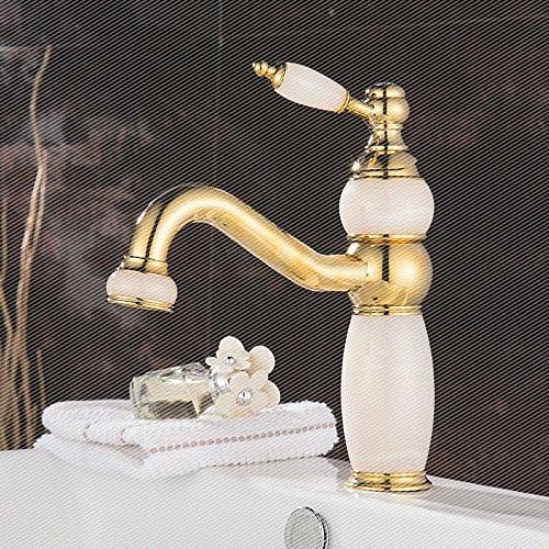 GBHNJ Taps Bathroom Basin Hot And Cold Jade Stone Single Hole Single Handle Mixer V