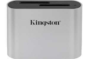 Kingston Workflow Lector de tarjetas SD USB 3.2 Gen1 Dual-Slot SDHC/SDXC UHS-II - WFS-SD