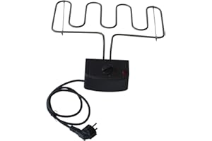 Nischenmarkt Universal Elektroheizung 2000 Watt für Räucherofen/Räucherschrank (E-Set mit schmaler Halterung)