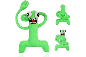 VICYOL S&D Tęczowi Przyjaciele Pluszowa Lalka. Rainbow Friends Doll. Zabawka z Gry Horror. Prezent dla Dzieci na Boże Narodzenie, Urodziny (Green, Zielony, 30 cm)