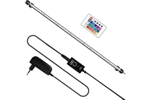 ‎YAKIMZ Yakimz Aquarium LED Beleuchtung 7W RGB Aquarium Licht IP67 Wasserdicht Universal Geeignet für Fisch Tank Pflanzen Aquarium EU Stecker