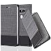 Produktbild LG G5 Hülle in GRAU SCHWARZ von Cadorabo - Handyhülle im Stoff Design mit Magnetverschluss Standfunktion Kartenfach für Case Cover Schutzhülle Etui Tasche Book Klapp Style