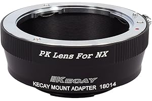 KECAY Lente Adattatore di Montaggio: Anello Adattatore per Obiettivo di Pentax K (PK) a Fotocamera Samsung NX-Mount NX1 NX3000 NX2000 NX300M NX300 NX1000 NX210 NX200 NX30 NX20 NX5 PK-NX